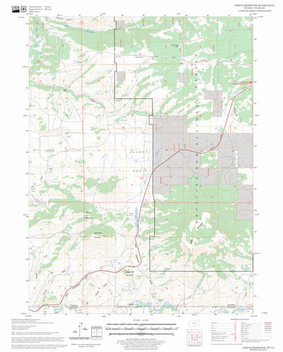 US Forest Service - Topo Grieve Reservoir, WY - CO FSTopo Legacy digital map