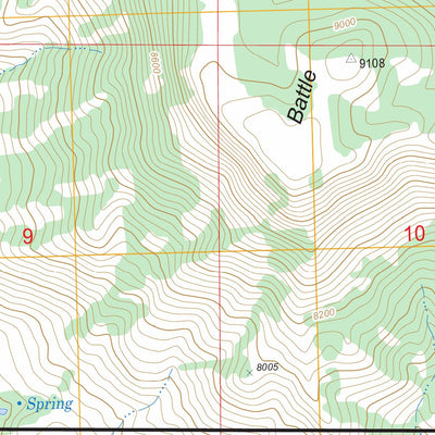 US Forest Service - Topo Grieve Reservoir, WY - CO FSTopo Legacy digital map