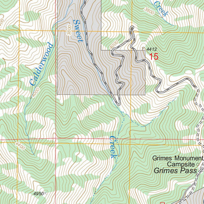 US Forest Service - Topo Grimes Pass, ID FSTopo Legacy digital map