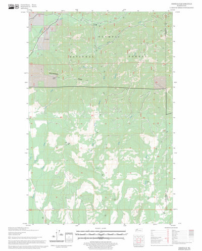 US Forest Service - Topo Grisdale, WA FSTopo Legacy digital map