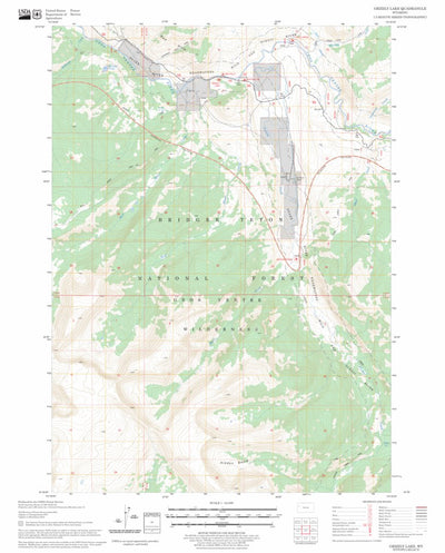 US Forest Service - Topo Grizzly Lake, WY FSTopo Legacy digital map