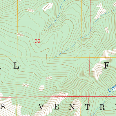 US Forest Service - Topo Grizzly Lake, WY FSTopo Legacy digital map