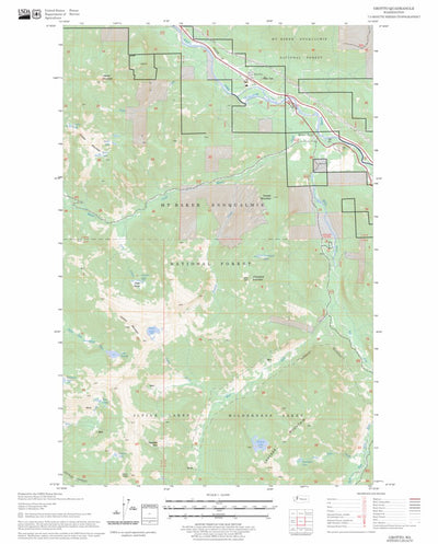 US Forest Service - Topo Grotto, WA FSTopo Legacy digital map
