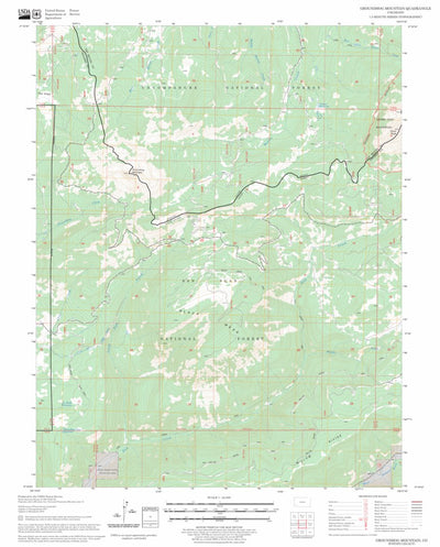US Forest Service - Topo Groundhog Mountain, CO FSTopo Legacy digital map