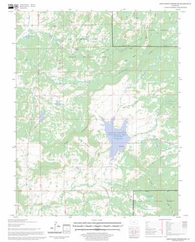 US Forest Service - Topo Groundhog Reservoir, CO FSTopo Legacy digital map