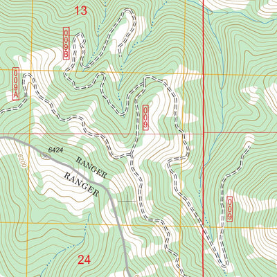 US Forest Service - Topo Grouse Butte, ID FSTopo Legacy digital map