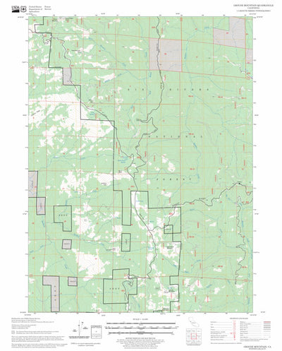 US Forest Service - Topo Grouse Mountain, CA FSTopo Legacy digital map