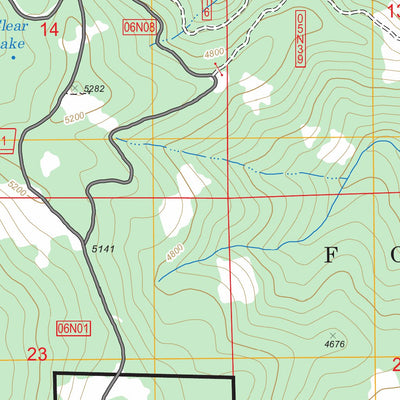 US Forest Service - Topo Grouse Mountain, CA FSTopo Legacy digital map
