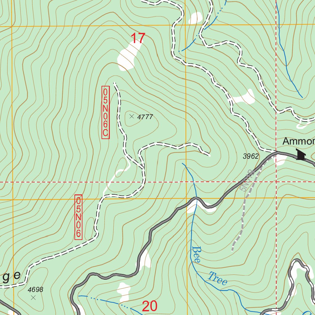 Grouse Mountain, CA FSTopo Legacy Map by US Forest Service - Topo ...