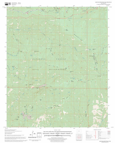 US Forest Service - Topo Grouse Mountain, NM FSTopo Legacy digital map