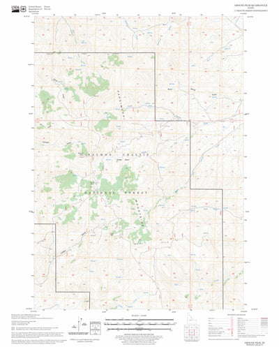 US Forest Service - Topo Grouse Peak, ID FSTopo Legacy digital map