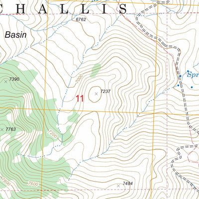 US Forest Service - Topo Grouse Peak, ID FSTopo Legacy digital map