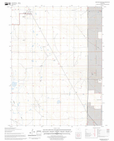 US Forest Service - Topo Grover South, CO FSTopo Legacy digital map