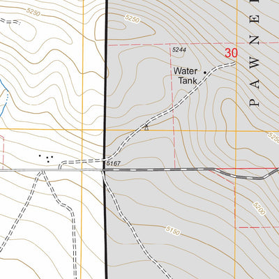 US Forest Service - Topo Grover South, CO FSTopo Legacy digital map