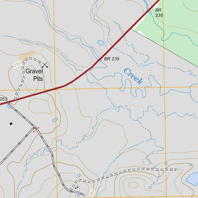 US Forest Service - Topo Groveton East, TX FSTopo Legacy digital map