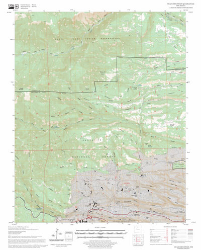 US Forest Service - Topo Guaje Mountain, NM FSTopo Legacy digital map