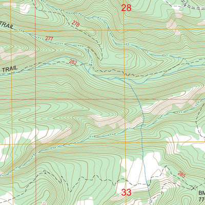 US Forest Service - Topo Guaje Mountain, NM FSTopo Legacy digital map
