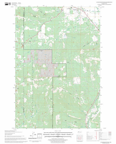 US Forest Service - Topo Guler Mountain, WA FSTopo Legacy digital map