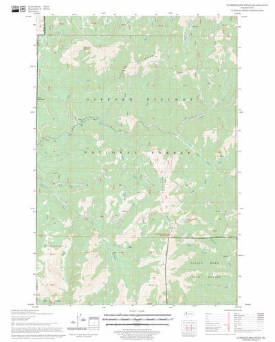 US Forest Service - Topo Gumboot Mountain, WA FSTopo Legacy digital map