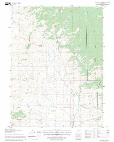 US Forest Service - Topo Gunsight Pass, CO FSTopo Legacy digital map