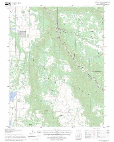US Forest Service - Topo Gurley Canyon, CO FSTopo Legacy digital map