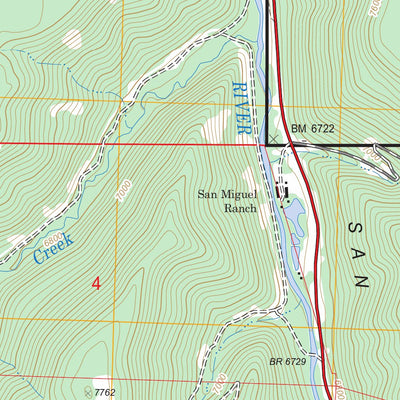 US Forest Service - Topo Gurley Canyon, CO FSTopo Legacy digital map