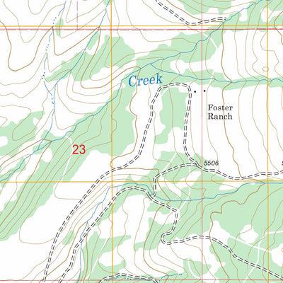 US Forest Service - Topo Gurnett Creek East, MT FSTopo Legacy digital map