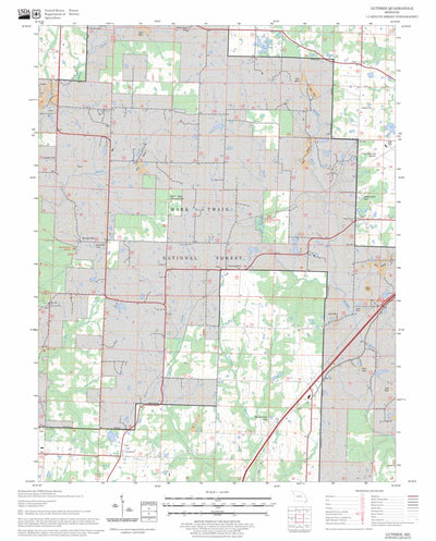 US Forest Service - Topo Guthrie, MO FSTopo Legacy digital map