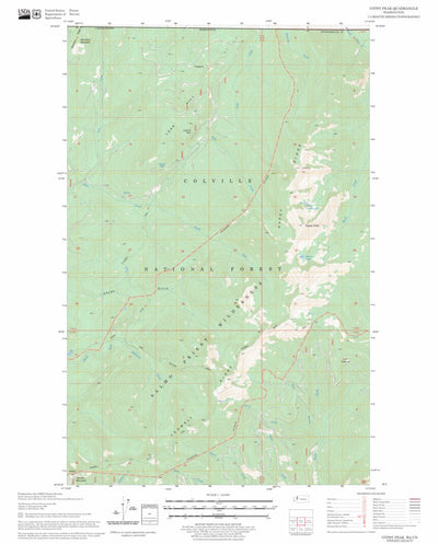 US Forest Service - Topo Gypsy Peak, WA FSTopo Legacy digital map
