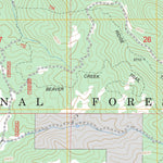 US Forest Service - Topo Hackett Mountain, CO FSTopo Legacy digital map
