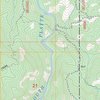 US Forest Service - Topo Hackett Mountain, CO FSTopo Legacy digital map
