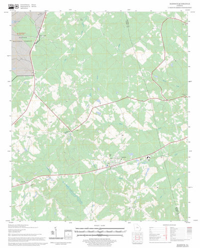 US Forest Service - Topo Haddock, GA FSTopo Legacy digital map