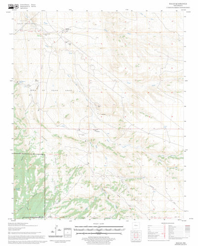 US Forest Service - Topo Hagan, NM FSTopo Legacy digital map