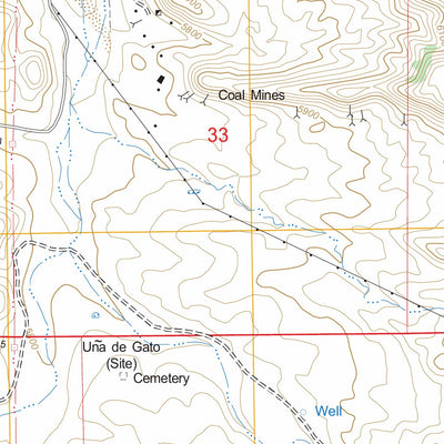 US Forest Service - Topo Hagan, NM FSTopo Legacy digital map