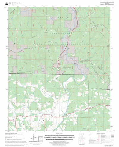 US Forest Service - Topo Hagarville, AR FSTopo Legacy digital map