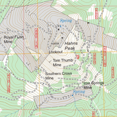 US Forest Service - Topo Hahns Peak, CO FSTopo Legacy digital map