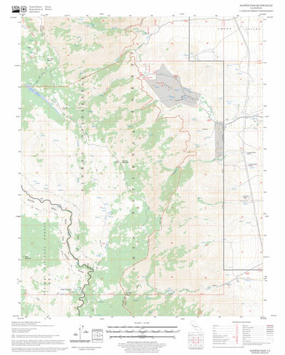 US Forest Service - Topo Haiwee Pass, CA FSTopo Legacy digital map