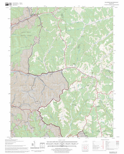 US Forest Service - Topo Haldeman, KY FSTopo Legacy digital map