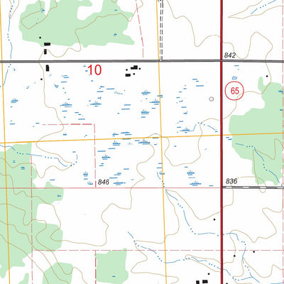 US Forest Service - Topo Hale SE, MI FSTopo Legacy digital map