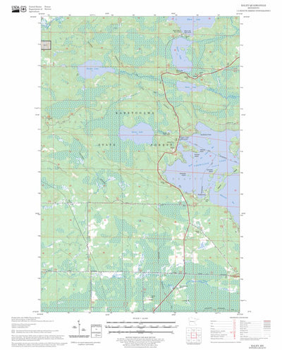 US Forest Service - Topo Haley, MN FSTopo Legacy digital map