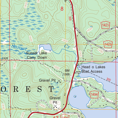 US Forest Service - Topo Haley, MN FSTopo Legacy digital map