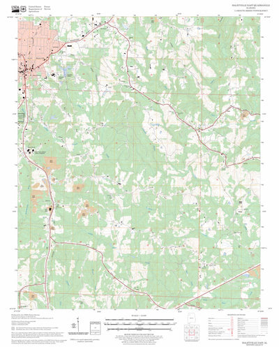 US Forest Service - Topo Haleyville East, AL FSTopo Legacy digital map