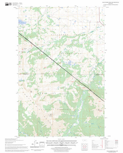 US Forest Service - Topo Half Dome Crag, MT FSTopo Legacy digital map