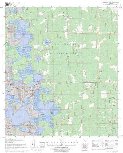 US Forest Service - Topo Halfmoon Lake, FL FSTopo Legacy digital map
