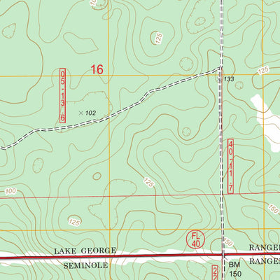 US Forest Service - Topo Halfmoon Lake, FL FSTopo Legacy digital map