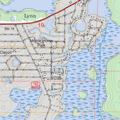 US Forest Service - Topo Halfmoon Lake, FL FSTopo Legacy digital map