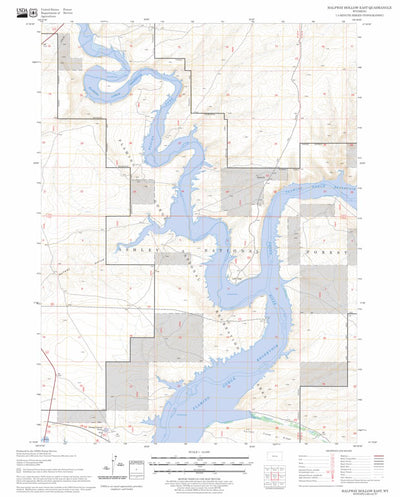 US Forest Service - Topo Halfway Hollow East, WY FSTopo Legacy digital map