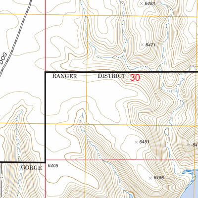 US Forest Service - Topo Halfway Hollow East, WY FSTopo Legacy digital map