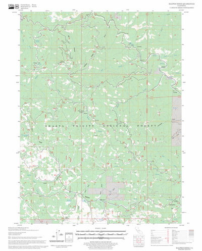 US Forest Service - Topo Halfway Ridge, CA FSTopo Legacy digital map