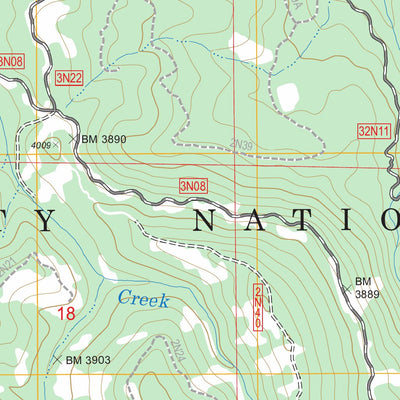 US Forest Service - Topo Halfway Ridge, CA FSTopo Legacy digital map